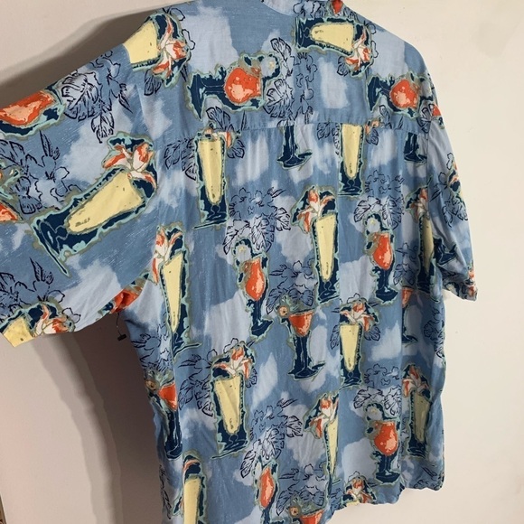 John Henry Viva Tropical Happy Hour Shirt xl men’s short sleeve button down - Picture 7 of 8